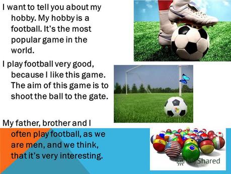 Essay On My Hobby Football