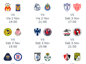 Fechas horarios para jornada futbol mexicano