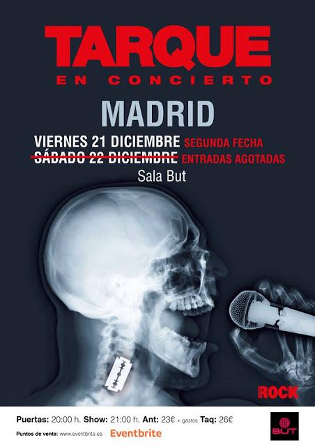 Tarque agota entradas y anuncia segunda fecha en Madrid Tarque agota entradas y anuncia segunda fecha en Madrid