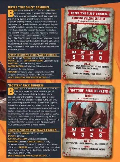 Cosas de los No Muertos de BB. por llegar: Jugadores Estrella y mas