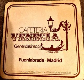 Posavasos de la cafetería 'Venecia'