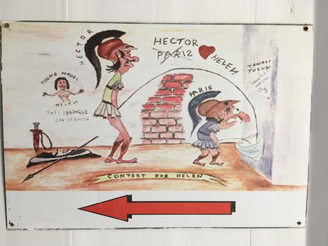 Ilustración cómica en un restaurante de carretera. Turquía. Viajes_Fotografia_Abuelohara