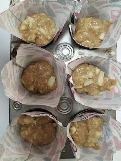Muffins veganos de manzana y avena