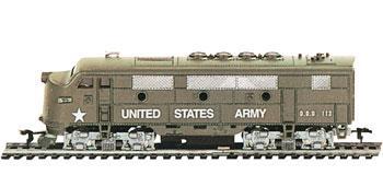 Model Power F2a Loco Us Army Ho Scale Train Sel Lootive 96813