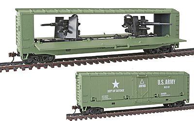 Model Power Us Army Tank Buster Hidden Gun Q Box Car Ho Scale Train