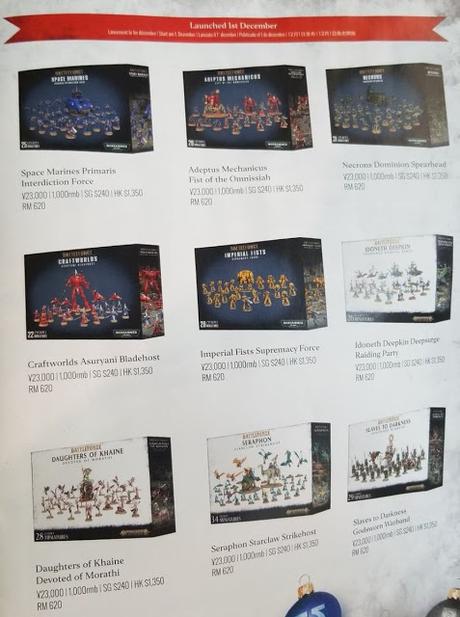 Battleforces desveladas para W40K y AoS