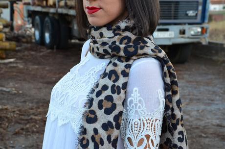 Bufanda de estampado de leopardo Bufanda de estampado de leopardo