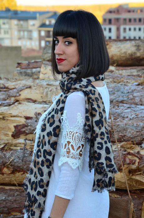 Bufanda de estampado de leopardo Bufanda de estampado de leopardo