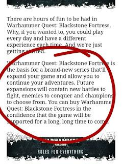 La semana que viene empiezan los pre-pedidos de Blackstone Fortress