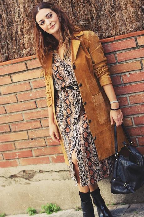 Vestido estampado pitón Vestido estampado pitón