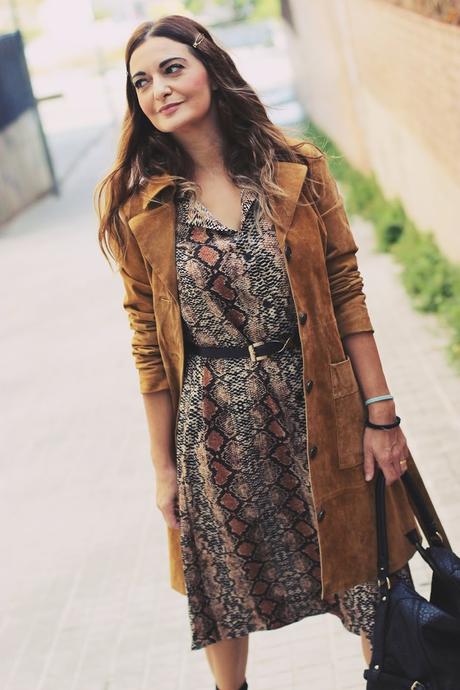 Vestido estampado pitón Vestido estampado pitón