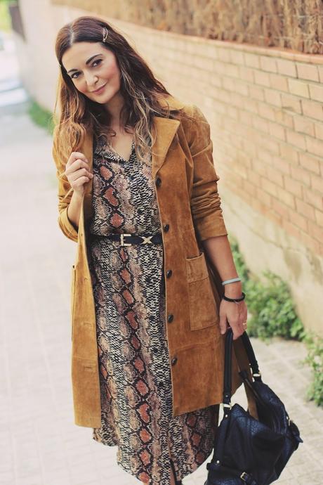 Vestido estampado pitón Vestido estampado pitón