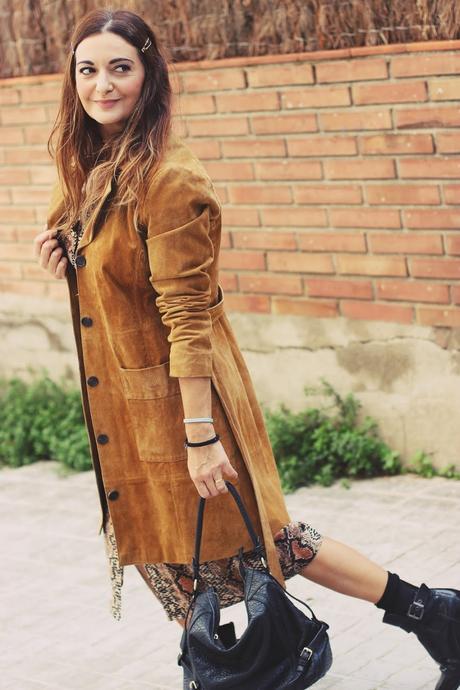 Vestido estampado pitón Vestido estampado pitón