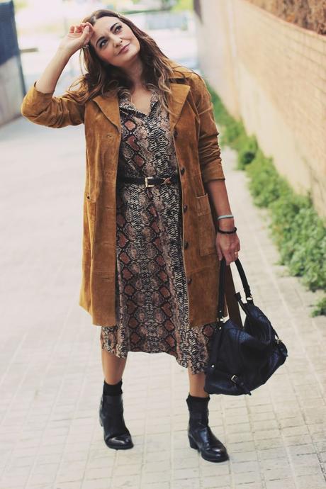 Vestido estampado pitón Vestido estampado pitón