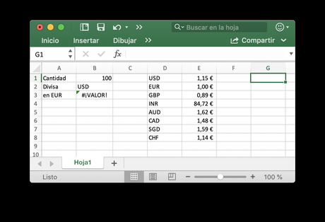 Identificando celdas con espacios en blanco en Excel