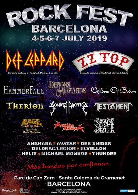 Rock Fest Bcn 2019: ZZ Top, Hammerfall, Children of Bodom, Dee Snider, Michael Monroe... Rock Fest Bcn 2019: ZZ Top, Hammerfall, Children of Bodom, Dee Snider, Michael Monroe...