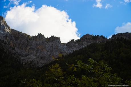 Paredes donde se encuentran los Miradores Cañón del Valle de Ordesa