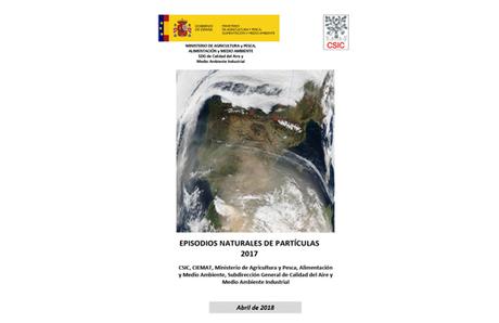España: informe sobre episodios naturales de partículas 2017