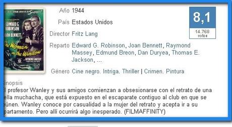 LA MUJER DEL CUADRO   Fritz Lang-1944