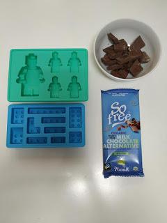 Chocolatinas sin lácteos de Lego