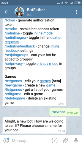 Bot de Telegram con Raspberry Pi