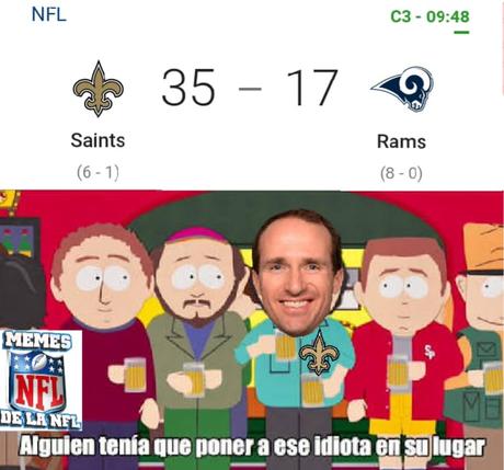 Los mejores memes NFL de la semana 9 – Temporada 2018