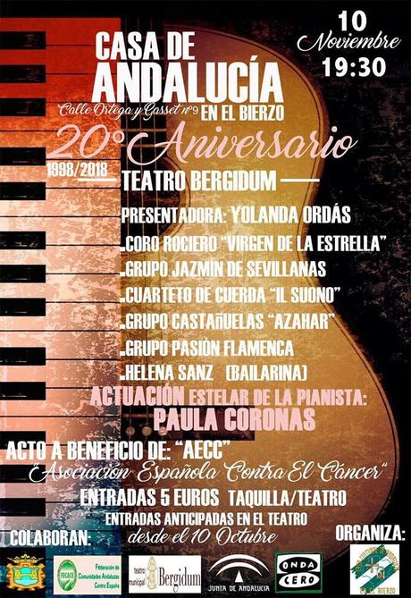 Gala 20 aniversario Casa Cultural de Andalucía en el Bierzo