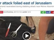 Frustrado atentado terrorista palestino.