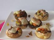 Champiñones rellenos queso vegano