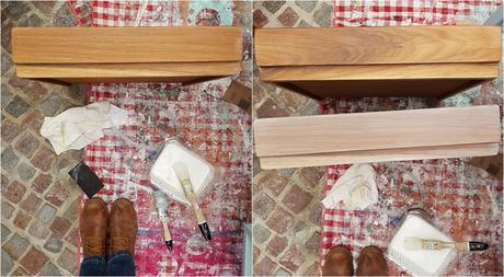 El escritorio azul celeste y tips para una pátina aguada