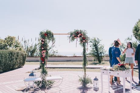 boda alcoholera de adra. decoración floral. mis secretos de boda events