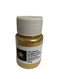 Polvo alimentario comestible, colorante de oro brillante, bote de 15 g