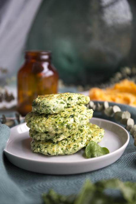 Hamburguesas de pollo y espinacas