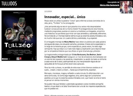 Innovador, especial… único TULLIDOS