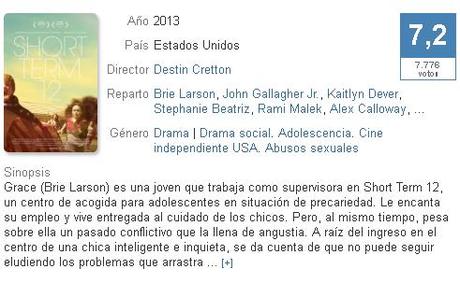 LAS VIDAS DE GRACE - Short Term 12 (2013)