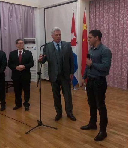 Se reúne Díaz-Canel con Presidente de la Conferencia Consultiva Política del Pueblo Chino