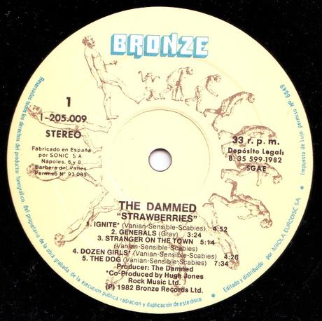 The Damned -Strawberries Lp 1982