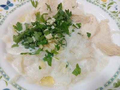 SOPA DE ALBONDIGAS DE BACALAO (DE LA ABUELA ENCARNACIÓN)