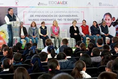 INICIA CAMPAÑA DE PREVENCIÓN DE QUEMADURAS EN ESCUELAS DEL EDOMÉX