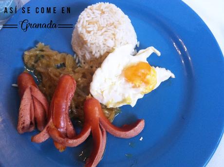 Arroz a la cubana y Sorolla Arroz a la cubana y Sorolla