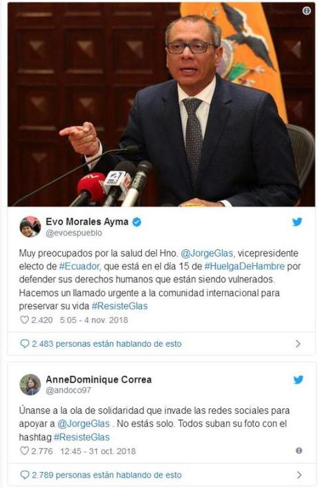 Jorge Glas y la justicia