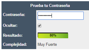 Fortaleza Contraseña