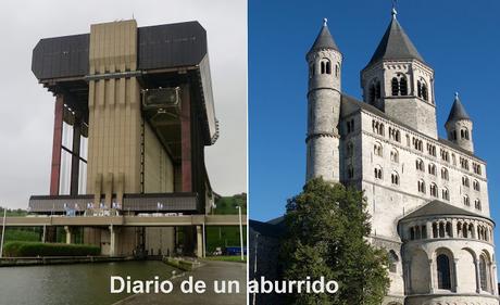 Valonia. La región del centro: los ascensores de barcos y la colegiata de Nivelles
