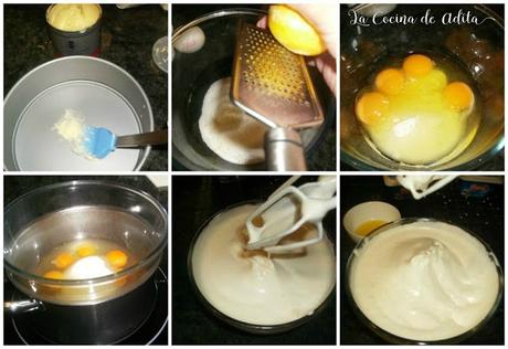 Tarta borracha con licor de frambuesas Tarta borracha con licor de frambuesas