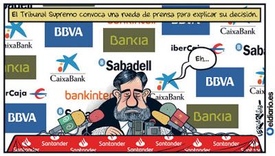 El Supremo, con la Banca, quiso ganar al Gobierno y a las Cortes.