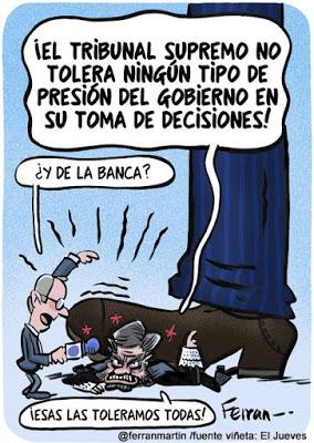 El Supremo, con la Banca, quiso ganar al Gobierno y a las Cortes.