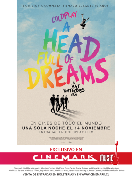 Comenzó pre-venta de entradas del estreno de Coldplay: A Head full of Dreams Tour