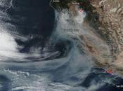 EEUU: imagen satélite humo incendios forestales California (10-11-2018)