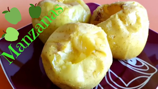 manzanas al microondas,rápidas y fáciles manzanas rápidas en el microondas