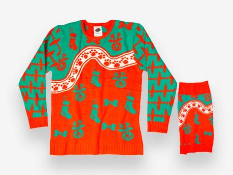 Esta marca de comida para mascotas ha creado jerséis navideños a juego para perros y sus dueños